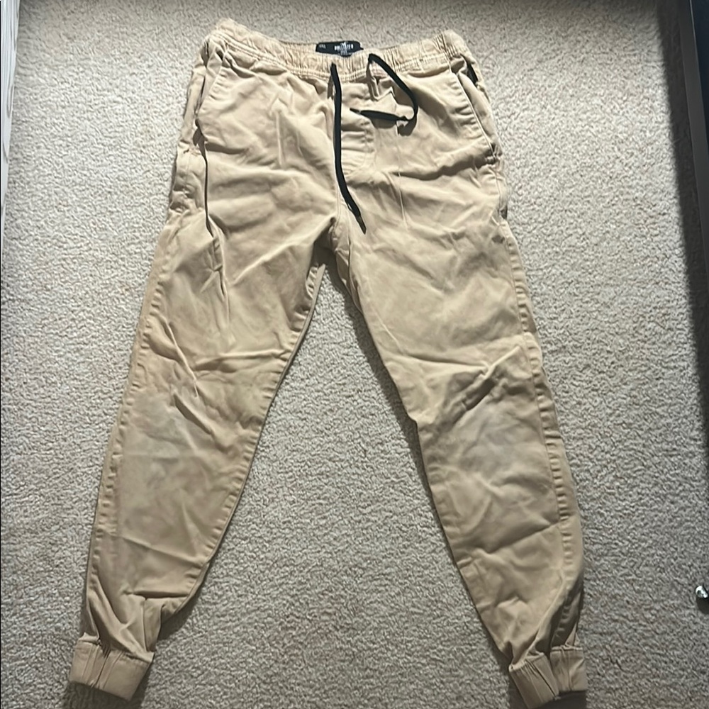 Hollister Tan Sweatpants Relaxed Fit Joggers